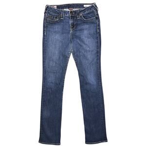 True Religion Straight Leg Mid-Rise Jeans Women's 27X33